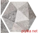 Керамическая плитка HEXAGONO LUTON MULTICOLO 3 серый 230x266x8 матовая