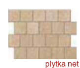 Керамическая плитка Mosaico Spacco   Dijon   tessera 7,5x7,5 кремовый 75x75x8 глянцевая