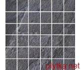 Керамическая плитка Lavagna Nera Mosaico Nat/Ret черный 300x300x8 матовая