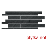 Керамическая плитка Lavagna Nera Muretto Nat черный 300x600x8 матовая