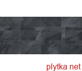 Керамическая плитка Lavagna Nera 20х60 Matt.Rett черный 200x600x8 полированная