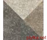 Керамическая плитка Trakt umbra inserto коричневый 247x247x10 матовая