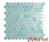 Мозаїка 30,1*31,3 Br Turquoise Circle 6001C бірюзовий 301x313x0 глянцева