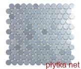 Мозаика Мозайка 30,1*31,3 Aluminio Circle 253C серебрянный 301x313x0 глянцевая