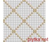 Мозаїка GDM01003 - Tetris 5379 золотисто-белая 30x30 300x300x0