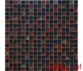 2076 Мозаїка мікс чорний камінь 300x300x0