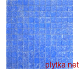 805 Мозаїка Шахматка чорна-ромб платина  блакитний 300x300x0