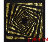 Тако вставка для підлоги Квадрат золото рифл.  66x66x8