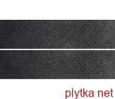 Керамічна плитка 4100387 CHERVON TRIPLE BLACK чорний 200x800x0 матова