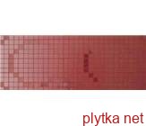 Керамическая плитка DEC VITRA RED декор красный 200x500x8 матовая