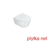 ZERO Унитаз подвесной безободковый, белый 35x46 см