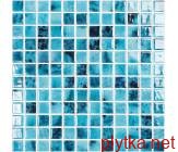 Керамическая плитка Мозаика Мозаїка 31,5*31,5 Nature Olympic 5605 голубой 315x315x0 глянцевая