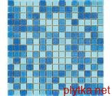 Мозаика R-MOS B31323335 микс голуб.4 на бумаге 20x20 327x327x4