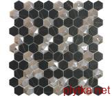 Керамічна плитка Мозаїка Sahara Mix Coffee Hex 315х315 мікс 315x315x0 матова