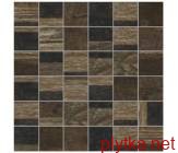 Керамическая плитка Мозаика Wowood Brown (Tozz. 5*5) темно-коричневый 300x300x0 глазурованная 