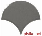 Керамічна плитка Scale Fan Dark Grey сірий 106x120x0 глянцева