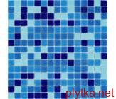 Мозаїка R-MOS B3132333537 мікс блакитний 5 20x20 на сiтцi 327x327x4