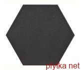 Керамическая плитка Керамогранит Плитка 19,8*22,8 Hexagonos Mayfair Grafito черный 198x228x0 глазурованная  сатинована