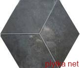 Керамічна плитка Керамограніт Плитка 19,8*22,8 Kingsbury Grafito чорний 198x228x0 рельєфна глазурована полірована