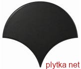 Керамічна плитка Scale Fan Black Matt чорний 106x120x0 матова