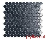 Керамічна плитка Мозаїка 30,1*31,3 Br Black Circle 6005C чорний 301x313x0 глянцева