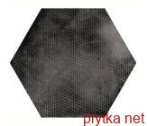 Керамічна плитка Urban Hexagon Melange Dark 23604 чорний 292x254x0 матова
