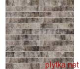 Керамическая плитка Мозаика Oxydum Iron (Tozz. 2,5*15) серый 300x300x0 полированная