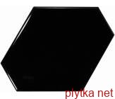 Керамічна плитка Benzene Black 23833 чорний 108x124x0 глянцева