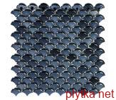 Керамічна плитка Мозаїка 36*29 Dimension Black Br 6005E чорний 360x290x0 глянцева рельєфна