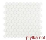 Керамическая плитка Мозаика Мозайка 30,1*31,3 Matt White Circle 6106C белый 301x313x0 глянцевая