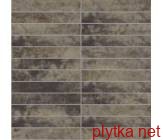 Керамическая плитка Мозаика Oxydum Rust (Tozz. 2,5*15) коричневый 300x300x0 полированная