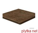 Керамічна плитка Клінкерна плитка CARTABON FIOR. VULCANO східці, 335х335 темний 335x335x8 матова