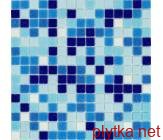 Мозаика R-MOS B113132333537 микс голубой-6 на сетке 20x20 327x327x4