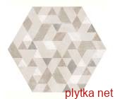 Керамічна плитка Urban Hexagon Forest Natural 23618 сірий 292x254x0 матова