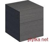 500.504.43.1 Xeno2 Шкафчик боковая, со 2 висув.ящиком, корпус и фасад: серый дуб