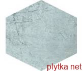 Керамічна плитка Oxydum Silver Esagona Rett сірий 146x167x0 полірована