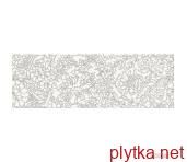 Керамічна плитка White Inserto Flower білий 250x750x0 глянцева