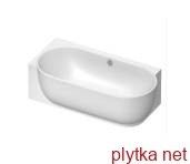 LUV Ванна пристенная 180x95 см левосторонняя с ножками и панелью, DuraSolid® (700431000000000)
