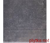 Керамічна плитка Клінкерна плитка VIANO ANTRACITE 30х30 (сходинка) 0x0x0