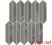 Керамическая плитка Мозаика NOISY WHISPER GRAPHITE MOZAIKA CIĘTA MIX MAT 27.4х29,8 (мозаика) 0x0x0