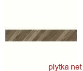 Керамогранит Керамическая плитка 9L7170 WOOD CHEVRON RIGHT 15х90 (плитка для пола и стен), коричневая 0x0x0