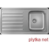 Кухонна мийка S4111-F340 на стільницю 915х505 з сифоном (43340800) Stainless Steel