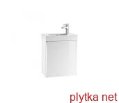 mini cabinet 450 * 250 * 575mm, with a sink with 1 hole under mix. right, hanging, white gloss