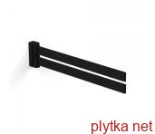 2138008E-BP SLIM black Держатель для полотенца поворотный 43 см., черный матовый