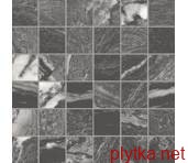 Керамогранит Керамическая плитка Мозаика MOSAICO DOMINO SOFT T5 BLACK 30x30 (мозаика) 0x0x0