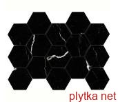 Керамическая плитка Декор 32,5*22,5 Cr. Lux Deva Nero Hexagonos 0x0x0