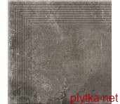 Клінкерна плитка Керамічна плитка Сходинка кутова Piatto Antracyt 30x30x0,9 код 5593 Cerrad 0x0x0