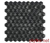 Керамическая плитка Мозаика 31,5*31,5 Matt Black Hex 903 D 0x0x0