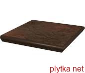 Керамічна плитка Клінкерна плитка SEMIR BROWN 33х33 (кутова сходинка з капіносом) 0x0x0