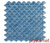 Керамічна плитка Мозаїка 36*29 Dimension Dark Blue Br 6004E блакитний 360x290x0 глянцева рельєфна